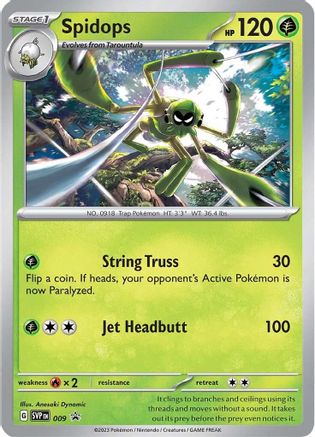 Image of Spidops 009  - Holofoil SV Scarlet & Violet Promo Cards - Promo