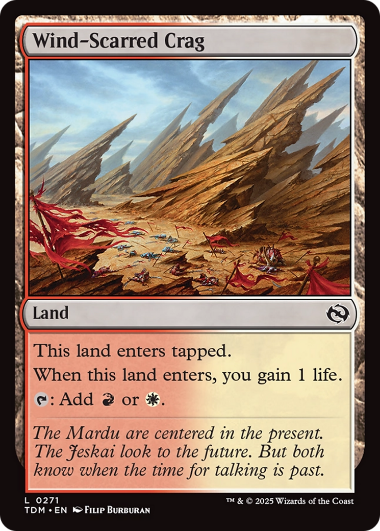 Image of Wind-Scarred Crag (TDM-271) - Tarkir: Dragonstorm Foil