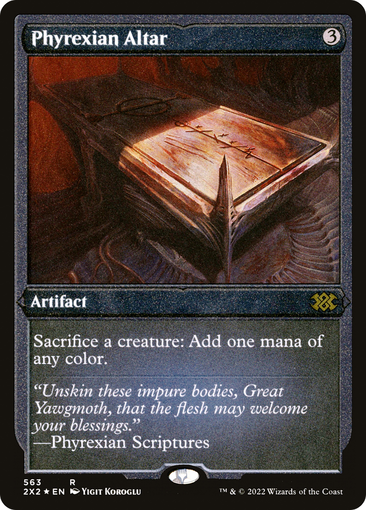 Image of Phyrexian Altar (Foil Etched) (2X2-563) - Double Masters 2022 Foil