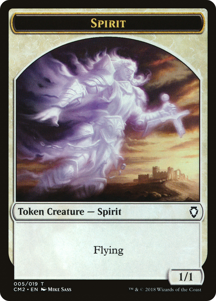 Image of Spirit Token (CM2-005) - Commander Anthology Volume II Tokens