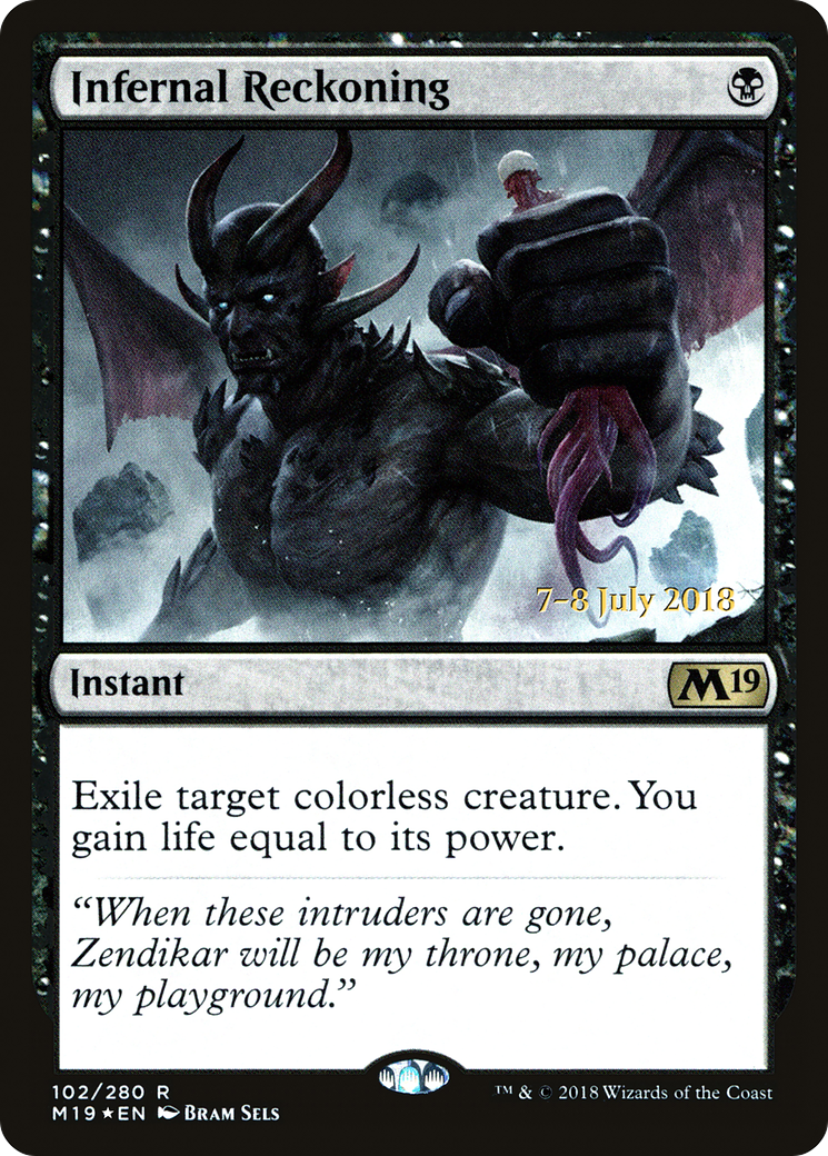 Image of Infernal Reckoning (PRE-102) - Core Set 2019 Promos Foil