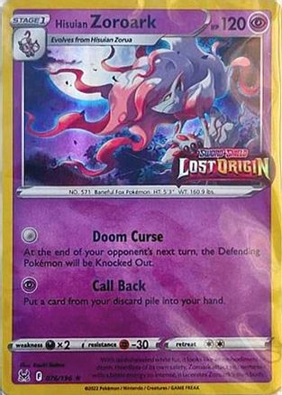 Image of Hisuian Zoroark 076/196  - Holofoil Miscellaneous Cards & Products - Promo