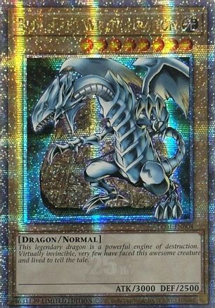 Image of Blue-Eyes White Dragon (Quarter Century Secret Rare) (LC01-EN004) - Legendary Collection: 25th Anniversary Edition Limited