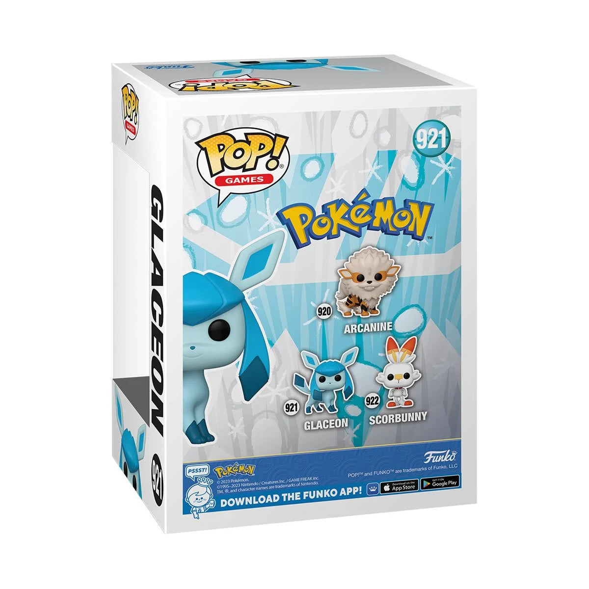 Image of COMING JAN 2025 Pokemon Glaceon Funko Pop! Vinyl Figure #921