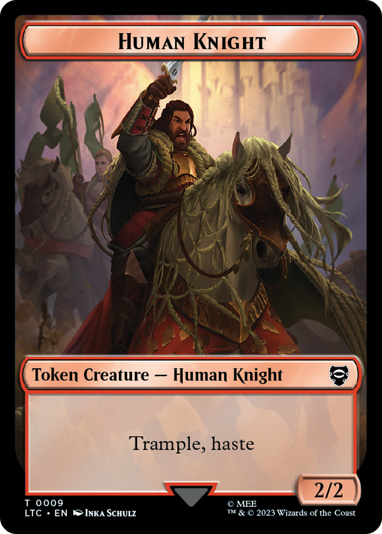 Image of Human Knight (TLTC-009) - Tales of Middle-earth Commander Tokens