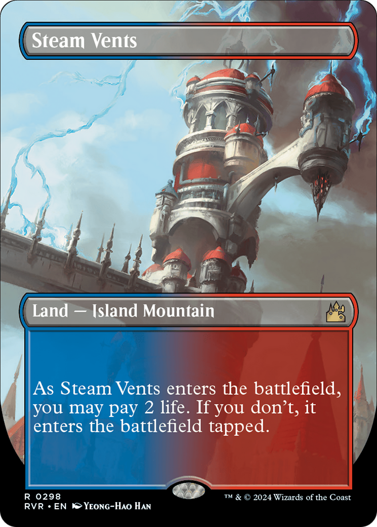 Image of Steam Vents (Borderless) (RVR-298) - Ravnica Remastered (Borderless)