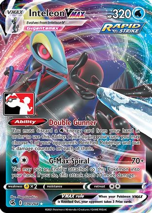 Image of Inteleon VMAX 079  - Holofoil Prize Pack Series Cards - Ultra Rare