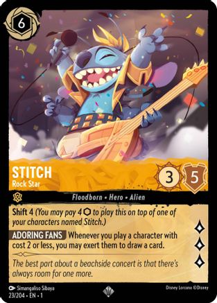 Image of Stitch - Rock Star (23/204) - The First Chapter