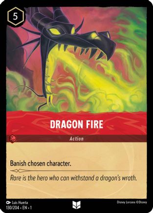 Image of Dragon Fire (130/204) - The First Chapter Cold Foil