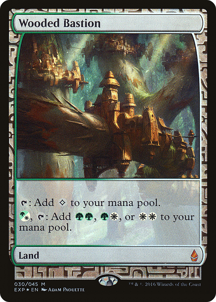 Image of Wooded Bastion (EXP-030) - Zendikar Expeditions Foil