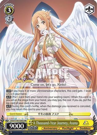 Image of A Thousand-Year Journey, Asuna (SAO/S100-E003 RR) - Sword Art Online Animation 10th Anniversary