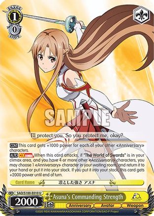 Image of Asuna's Commanding Strength (SAO/S100-E010 U) - Sword Art Online Animation 10th Anniversary