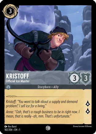 Image of Kristoff - Official Ice Master (182/204) - The First Chapter Cold Foil