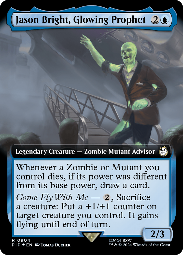 Image of Jason Bright, Glowing Prophet (Extended Art) (Surge Foil) (PIP-904) - Fallout: (Extended Art) Foil
