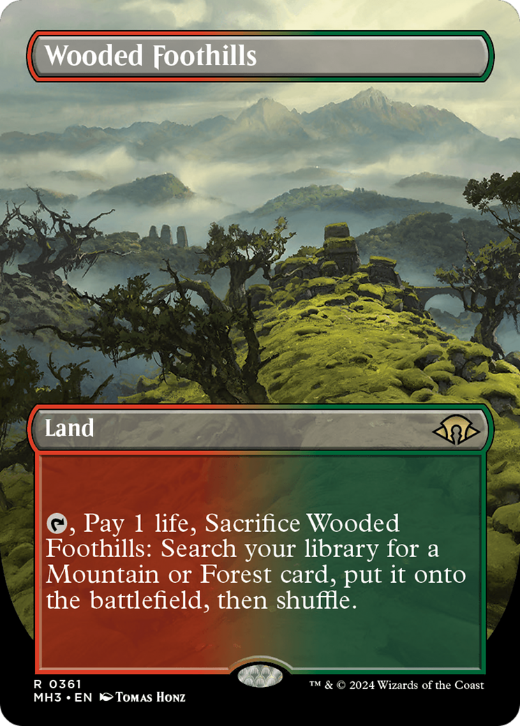 Image of Wooded Foothills (Borderless) (MH3-361) - Modern Horizons 3 (Borderless)