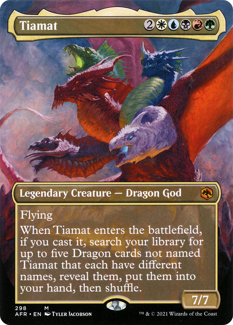 Image of Tiamat (Borderless) (AFR-298) - Adventures in the Forgotten Realms (Borderless)