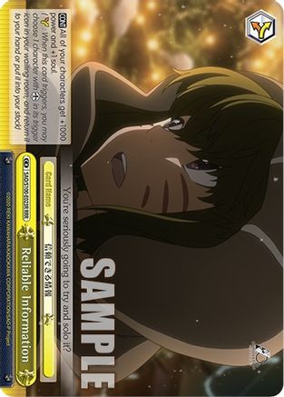 Image of Reliable Information (RRR) (SAO/S100-E023R RRR) - Sword Art Online Animation 10th Anniversary