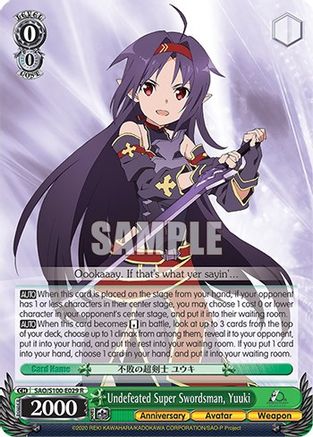 Image of Undefeated Super Swordsman, Yuuki (SAO/S100-E029 R) - Sword Art Online Animation 10th Anniversary