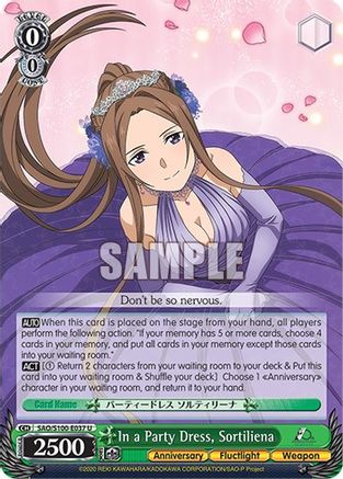 Image of In a Party Dress, Sortiliena (SAO/S100-E037 U) - Sword Art Online Animation 10th Anniversary