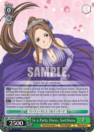 Image of In a Party Dress, Sortiliena (SR) (SAO/S100-E037S SR) - Sword Art Online Animation 10th Anniversary