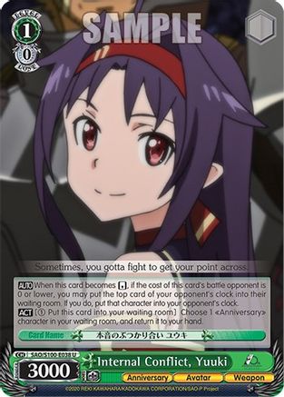 Image of Internal Conflict, Yuuki (SAO/S100-E038 U) - Sword Art Online Animation 10th Anniversary