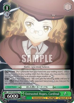 Image of Entrusted Hopes, Cardinal (SAO/S100-E041 U) - Sword Art Online Animation 10th Anniversary