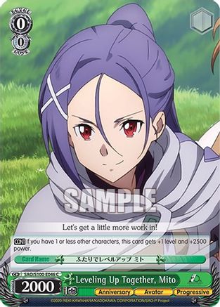 Image of Leveling Up Together, Mito (SAO/S100-E046 C) - Sword Art Online Animation 10th Anniversary