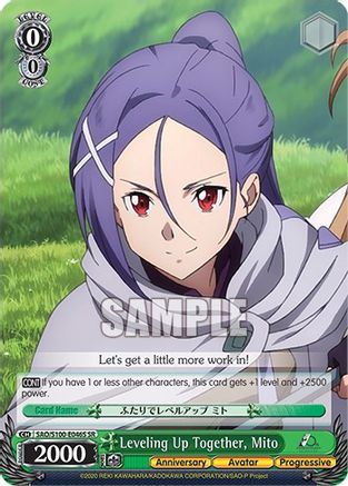 Image of Leveling Up Together, Mito (SR) (SAO/S100-E046S SR) - Sword Art Online Animation 10th Anniversary