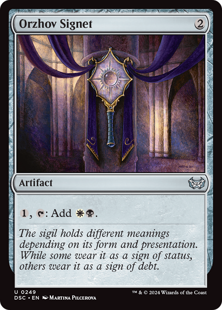 Image of Orzhov Signet (DSC-249) - Duskmourn: House of Horror Commander