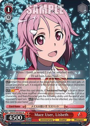 Image of Mace User, Lisbeth (SAO/S100-E061 R) - Sword Art Online Animation 10th Anniversary