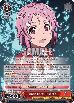 Image of Mace User, Lisbeth (SR) (SAO/S100-E061S SR) - Sword Art Online Animation 10th Anniversary