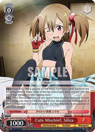 Image of Cute Mischief, Silica (SR) (SAO/S100-E063S SR) - Sword Art Online Animation 10th Anniversary