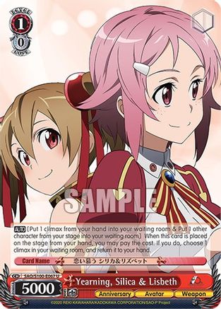 Image of Yearning, Silica & Lisbeth (SAO/S100-E067 U) - Sword Art Online Animation 10th Anniversary