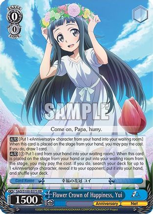 Image of Flower Crown of Happiness, Yui (SAO/S100-E075 RR) - Sword Art Online Animation 10th Anniversary
