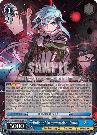 Image of Bullet of Determination, Sinon (SAO/S100-E086 U) - Sword Art Online Animation 10th Anniversary