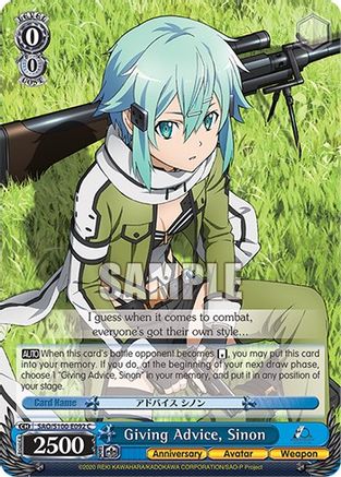 Image of Giving Advice, Sinon (SAO/S100-E092 C) - Sword Art Online Animation 10th Anniversary