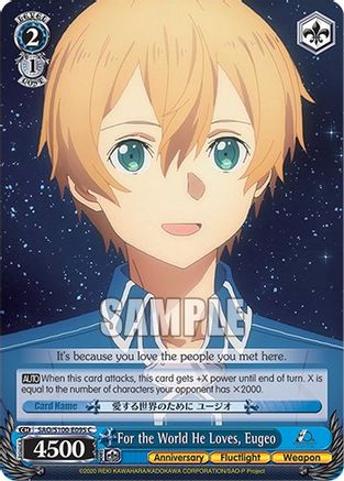 Image of For the World He Loves, Eugeo (SAO/S100-E095 C) - Sword Art Online Animation 10th Anniversary