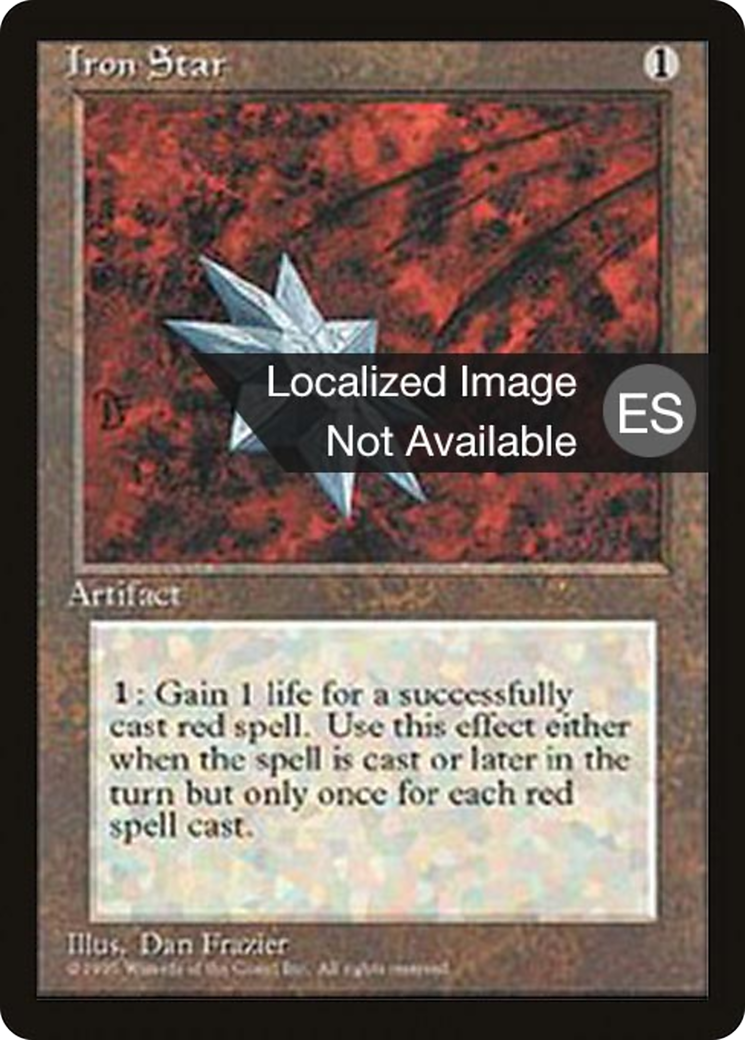 Image of Iron Star (4BB-) - Fourth Edition Foreign Black Border