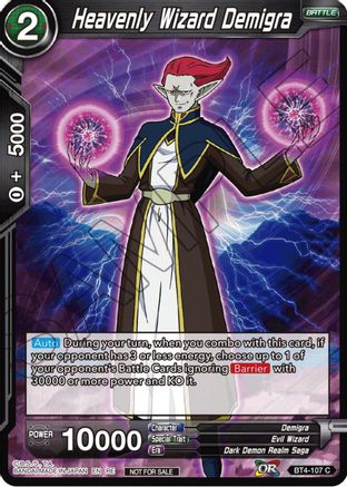 Image of Heavenly Wizard Demigra (Championship Selection Pack 2023 Vol.1) (BT4-107) - Tournament Promotion Cards Foil