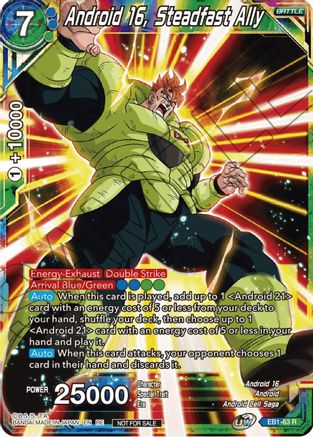 Image of Android 16, Steadfast Ally (Championship Selection Pack 2023 Vol.1) (EB1-63) - Tournament Promotion Cards Foil