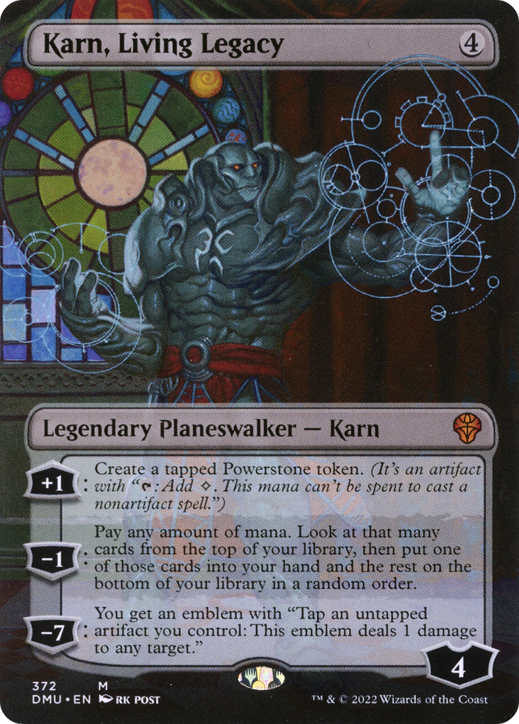 Image of Karn, Living Legacy (Borderless) (DMU-372) - Dominaria United (Borderless)
