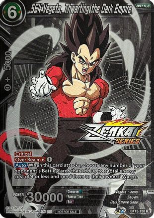 Image of SS4 Vegeta, Thwarting the Dark Empire (Event Pack 11) (BT13-130) - Tournament Promotion Cards Foil