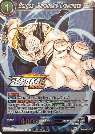 Image of Borgos, Bardock's Crewmate (Event Pack 11) (DB3-040) - Tournament Promotion Cards Foil
