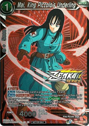 Image of Mai, King Piccolo's Underling (Event Pack 11) (DB3-013) - Tournament Promotion Cards Foil