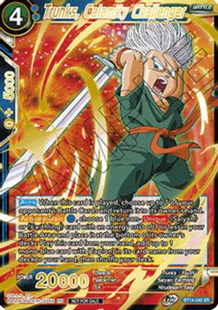 Image of Trunks, Calamity Challenger (Alt. Art Card Set 2023 Vol. 1) (BT14-045) - Tournament Promotion Cards Foil