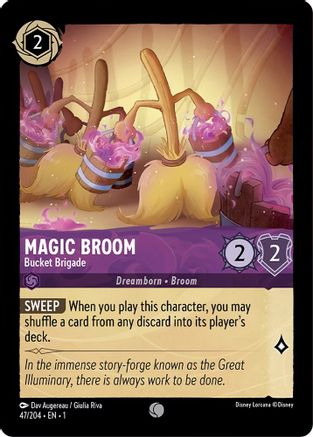 Image of Magic Broom - Bucket Brigade (47/204) - The First Chapter Cold Foil