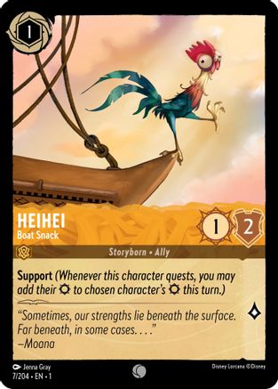 Image of Heihei - Boat Snack (7/204) - The First Chapter Cold Foil