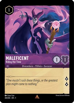 Image of Maleficent - Biding Her Time (48/204) - The First Chapter Cold Foil