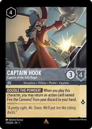 Image of Captain Hook - Captain of the Jolly Roger (173/204) - The First Chapter Cold Foil
