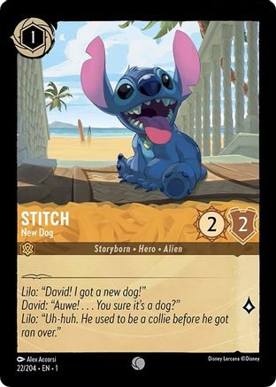 Image of Stitch - New Dog (22/204) - The First Chapter Cold Foil